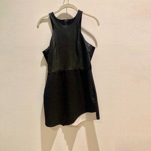 Mason by Michelle Mason Leather Bodice Dress